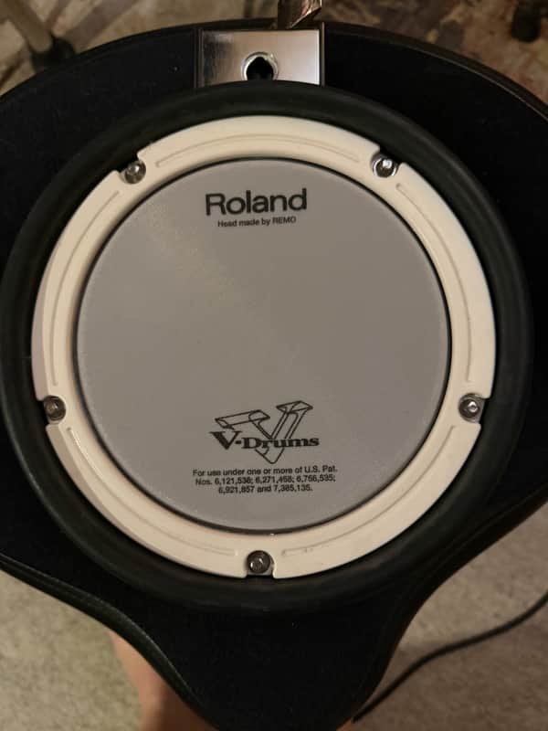 Two pack Roland PDX-6 V-Drum 8" Dual-Trigger Mesh Snare Drum Pad 2010s - Black image 1