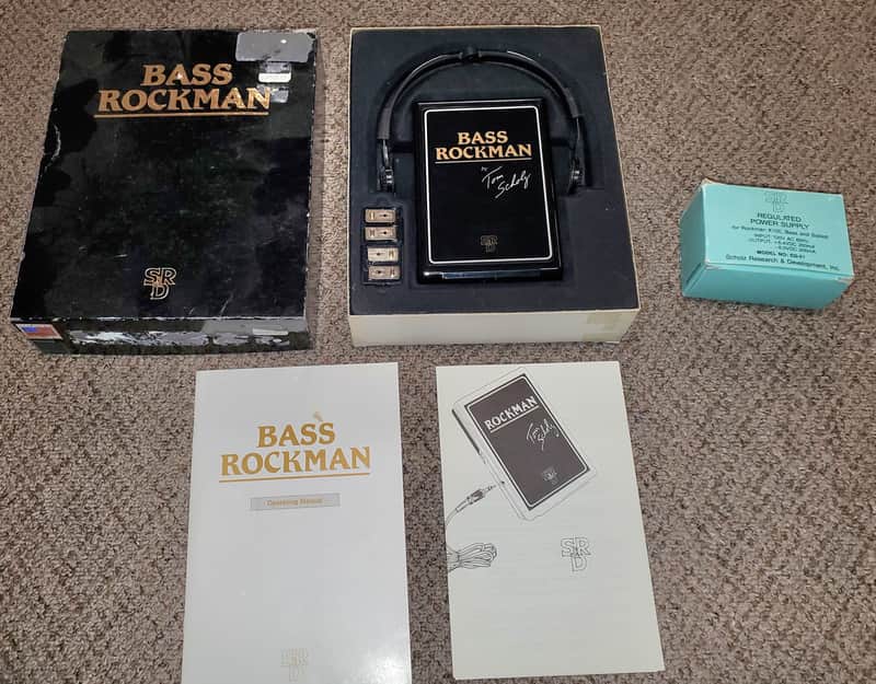 SR&D Bass Rockman Tom Scholz Headphone Amplifier OEM Power Supply Boxed Manuals image 1