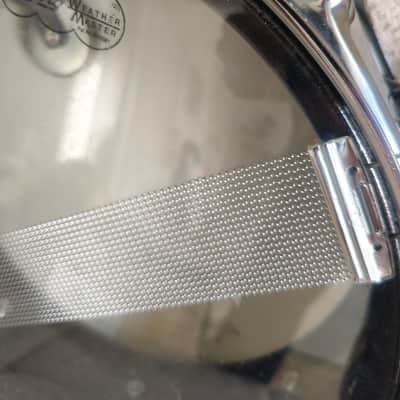 Ludwig LM404 Acrolite 5x14" 8-Lug Aluminum Snare Drum with Black/White Badge 1994 - 2012 - Black Galaxy image 10