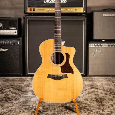 Taylor 214ce Grand Auditorium Acoustic/Electric Guitar with Gig Bag image 3