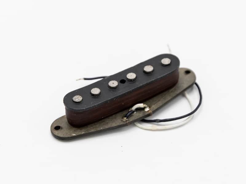 1979 Fender Stratocaster Pickup Vintage Gray Bobbin Single Coil image 1