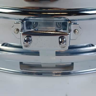 Ludwig Steel Rocker 8Lug Snare Drum 80s 5x14"Vintage Chrome Black/White #841227 image 8