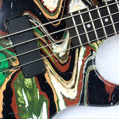 Custom Swirl Painted Dean Edge 09 Bass Guitar image 10
