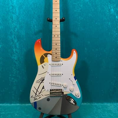 Crash 1 Eric Clapton Fender Stratocaster guitar 2021 - Hand Painted Strat vintage design non standard made in USA one image 5
