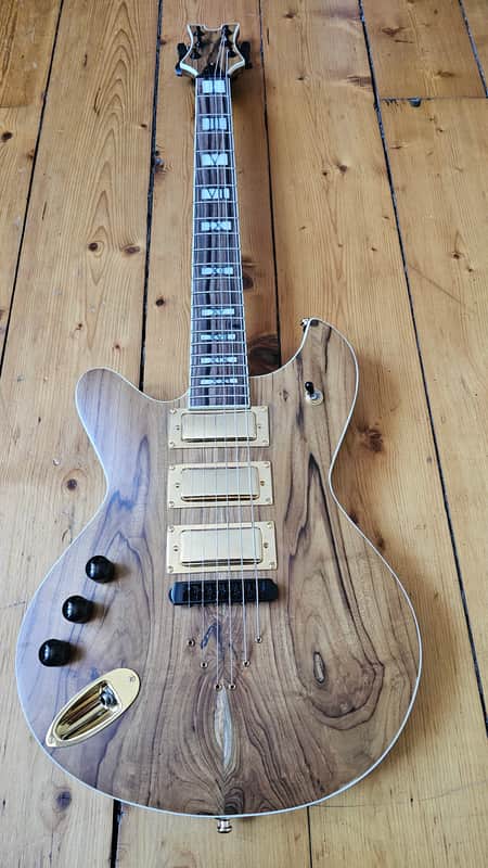 Custom Handmade exotic wood premium quality left handed guitar D'Urbano Magnetics