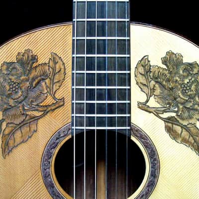 Blueberry Guitar Classical Nylon String 2023 - Hand Carved & Handmade image 5