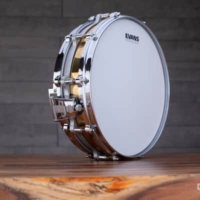 PEARL FREE FLOATING SYSTEM (FFS) 14 X 3.5 PICCOLO BRASS SHELL MK2 SNARE DRUM (PRE-LOVED) image 6
