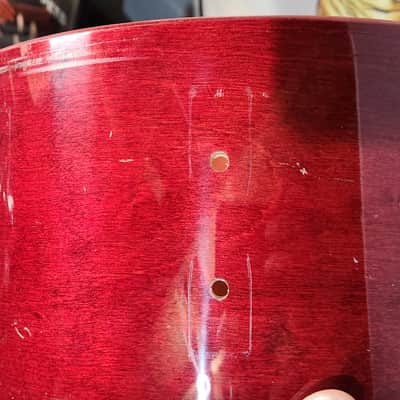 Tama Mastercraft Aw456 Artwood 14x6.5 Birch Snare Shell. Cherry Wine lacquer image 12