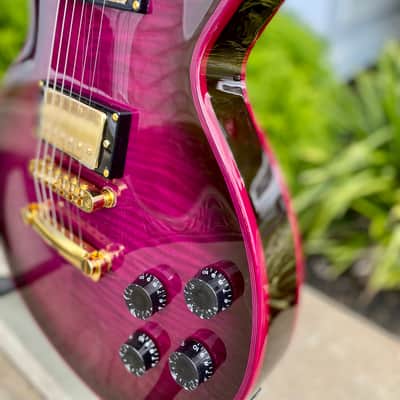 FireFly FFLP Elite Purple Bat Electric Guitar * Elite Model Gold Hardware * Fire Fly Les Paul Style image 5