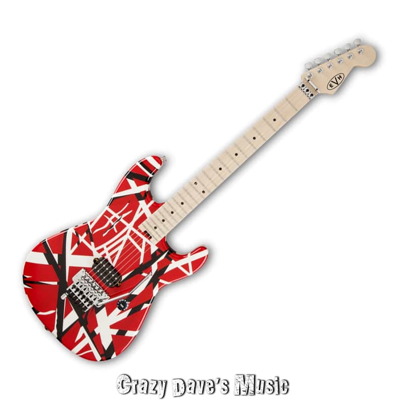 EVH Striped Series Red Black White Electric Guitar image 1