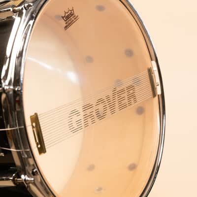 1990s Pearl 6.5x14 Masters Custom Black Mist Snare Drum image 12