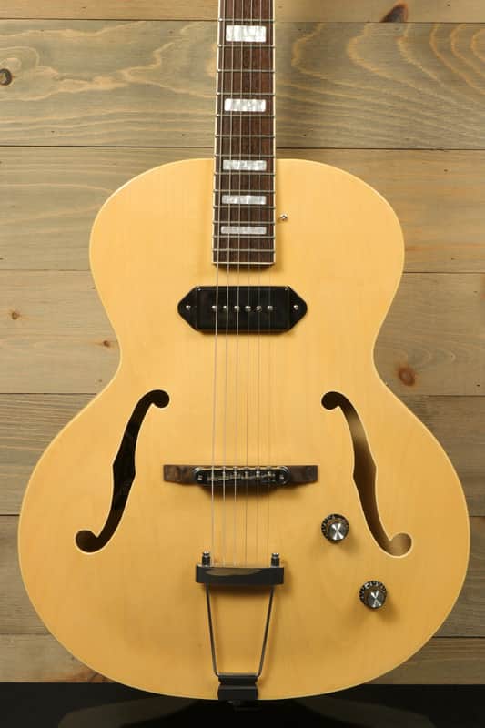 Grote Guitar Natural Hollow Body Jazz Electric Guitar Grwb-ztna - USED image 1