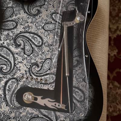 Heroux Guitars Timothy James Signature Semi-Hollow SS T-Style Guitar w/ Forrest Lee Jr. B-Bender - Black Paisley image 12