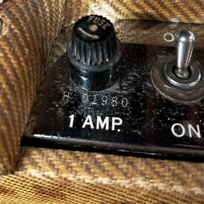 Fender Vintage 1958 Harvard Tweed 5F10 Circuit 1 x 10" 10 Watt Narrow Panel Amp RARE! image 11