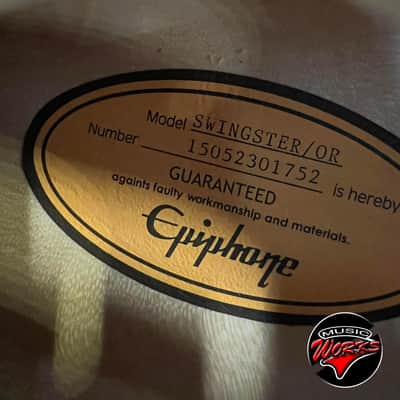 Epiphone Emperor Swingster Sunrise Orange + Har DC Ase image 5