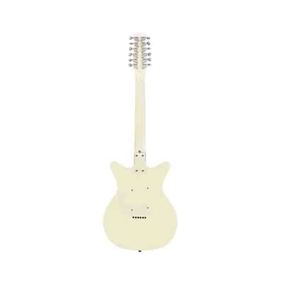 Danelectro D59V12-VWHT Shorthorn Shape Vintage 12-String Electric Guitar w/Hard Case image 2