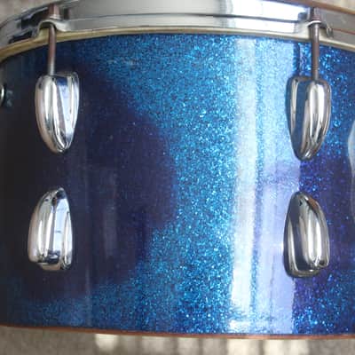 Slingerland blue sparkle tom drum 1961 8" x 12" image 2