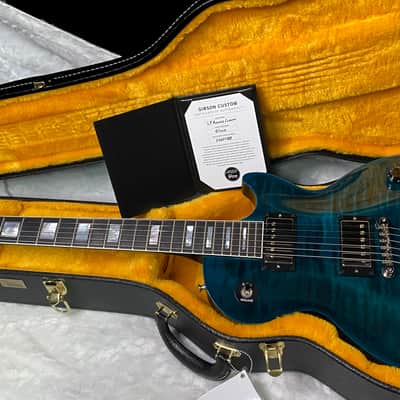 NEW! Gibson Les Paul Custom Peacock Widow - Monster Flame Top! Limited Edition - Weighs in at 8.4 lbs - Authorized Dealer - G07563 image 15