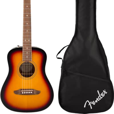 Fender California Standard Redondo Mini with Bag, Spruce Top, 3-Color Sunburst image 7