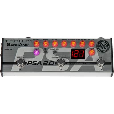 TECH 21 PSA 2.0 Programmable Preamp Pedal image 3