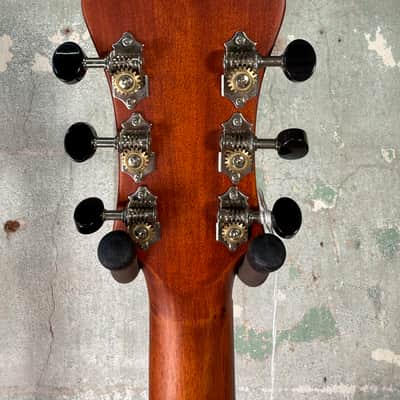 Recording King Rattlesnake Wood Body Resonator Guitar - Brown Satin image 7