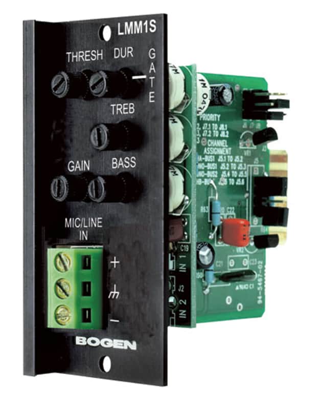 Bogen LMM1S Microphone / Line Input module for PCM2000 Zone Paging System image 1
