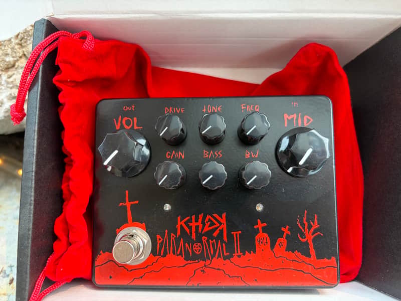 KHDK Electronics Paranormal II Limited Edition Gary Holt Signature Parametric EQ / Overdrive 2021 - Black / Red image 1