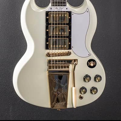 Epiphone "Inspired by Gibson Custom" '63 Les Paul SG Custom with Maestro Vibrola 2024 - Present - Classic White image 2