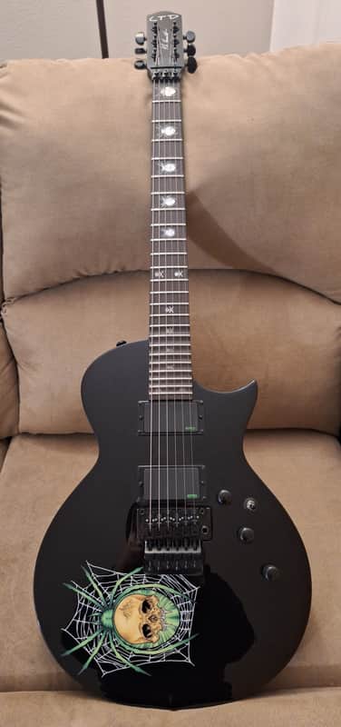 ESP LTD KH-3 Kirk Hammett Signature Spider - Black with Spider Graphic image 1