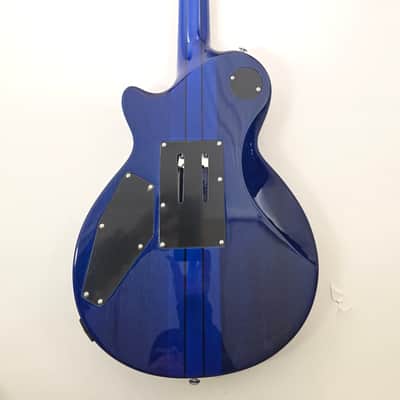 AL-3200MCC-P-27 Agile Special Edition Signature Guitar w/Floyd Rose Chris Poland B\uek Flame Baritone image 4