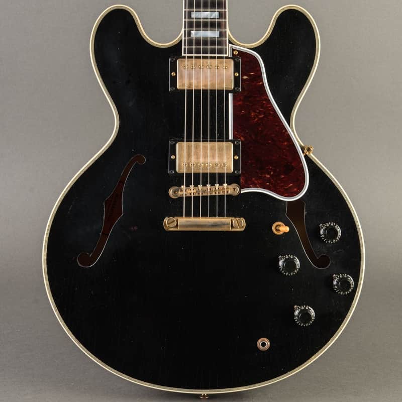 Gibson Custom Shop 1959 ES-355 Stop Bar Murphy Lab Prototype Ultra Light Aged 2022, Ebony image 1
