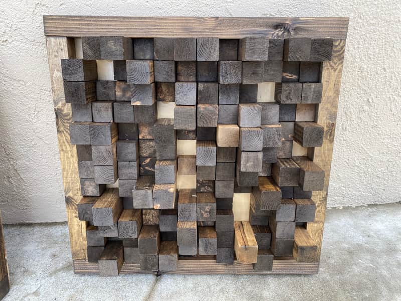 Handmade Wood Acoustic Diffuser image 1