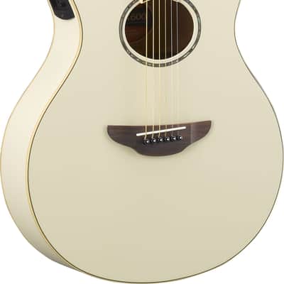 Yamaha APX600 Vintage White Thinline Acoustic Electric Guitar image 1