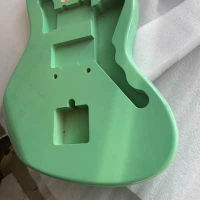 Green gloss alder wood Electric guitar body jazzmaster body image 3