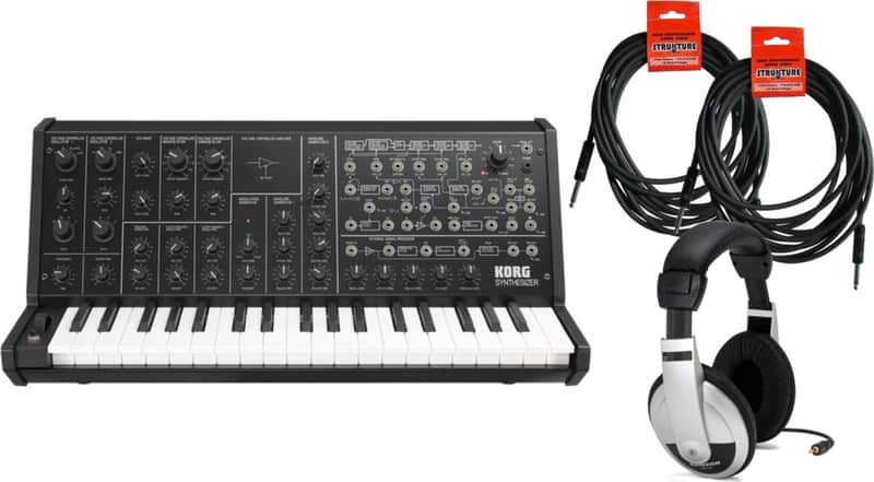 Korg MS-20 True Analog Mono Synthesizer USB MIDI w / (2) 18.6
