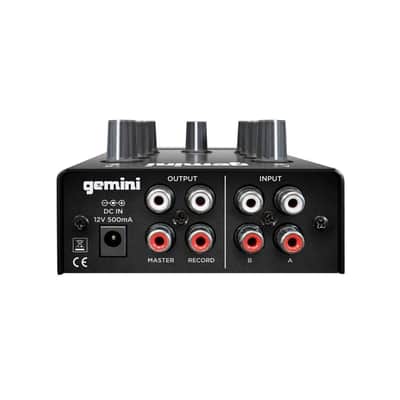 Gemini Sound MM1 Professional Audio 2-Channel Dual Mic Input Stereo 2-Band Rotary Compact DJ Podcast Mixer with Cross-Fader and Individual Gain Control image 5