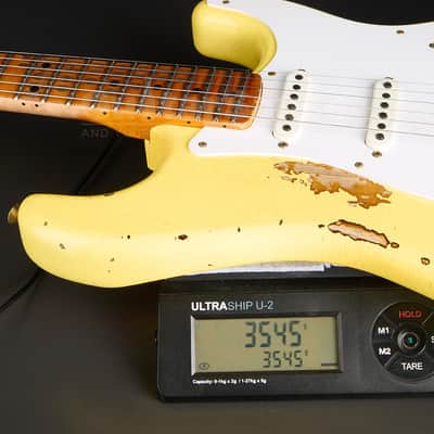 Fender Custom Shop Limited 70th anniversary 54 Stratocaster Heavy Relic 2025 - Candy Yellow Over 2 Color Sunburst (COD 2186NG) image 20