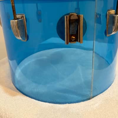 1970s Ludwig 9x13" Blue Vistalite Concert Tom 1970s Ludwig 8x12" Blue Vistalite Concert Tom image 7
