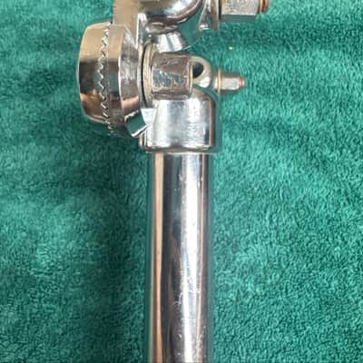 Ludwig Double Tom Drum Holder Mount Post 9 1/2” x 1” 70s - Chrome image 6