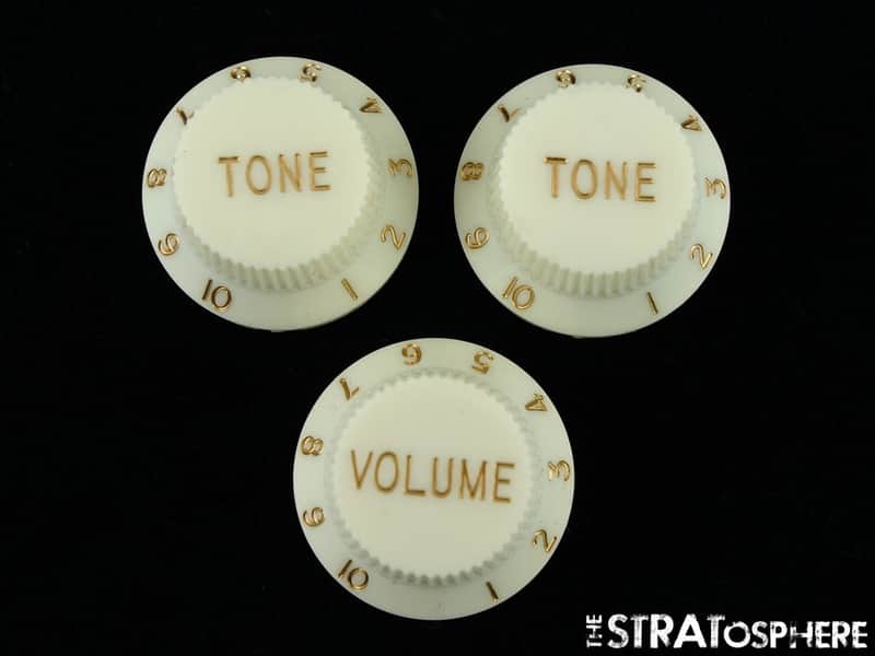 Fender Squier Classic Vibe 70s Strat GUITAR KNOBS, Stratocaster, Parts image 1