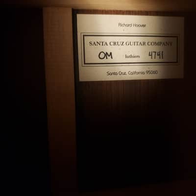 Santa Cruz Guitar Co. | OM Custom | Brazilian Rosewood & Tunnel 13 Redwood | Serial No. 4741 | Nitrocellulose image 23