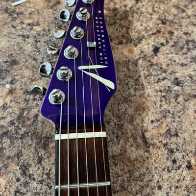1995 Tom Anderson Guitarworks Drop Top Translucent Purple - Brazilian Rosewood image 7