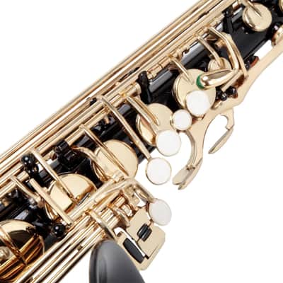 Glarry Student Alto Saxophone E Flat Brass Sax with Case, Black image 4