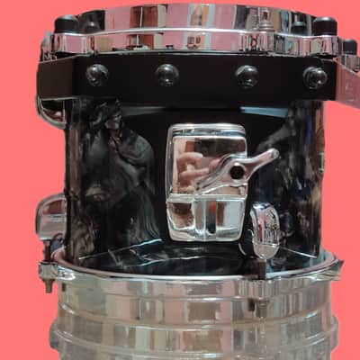 8" Tama Starclassic performer birch tom in Liquid Metal image 4