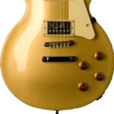 Oscar Schmidt OE20G Classic Single Cutaway Solid Body 6-String Electric Guitar - Gold Top image 1