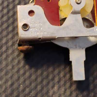 1962-65 Fender Pre-CBS 1960s Stratocaster Telecaster original vintage Centralab 3 way switch for Stratocaster, telecaster new old stock, never sold. Rarer version only used from 1962-65, USA working part for luthier project restoration image 6