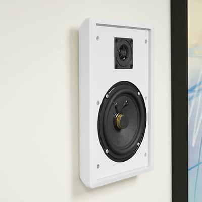 Rockville BLUAMP 100 Home Stereo Receiver Amplifier+4) White Wall Mount Speakers image 7