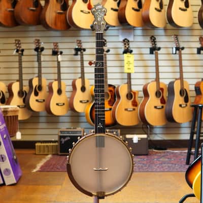 OME USA Juniper 12" Curly Maple Open Back Banjo w/Hard Case image 4