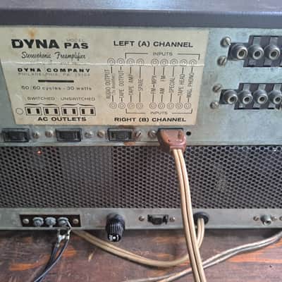 Dynaco Pas 3 tube preamp w/ Fm3 tuner 1960s as is. image 7