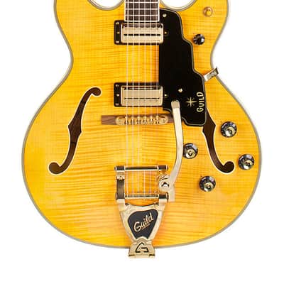 Guild Starfire VI - Semi Hollow Body Electric Guitar - Flamed Maple - Blonde - with Case image 1